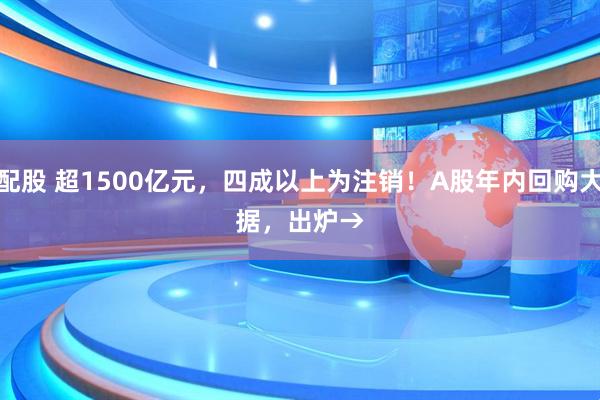 优配股 超1500亿元，四成以上为注销！A股年内回购大数据，出炉→